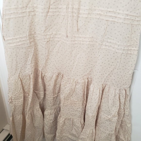 Puff Short Sleeve Button down Nursing Cotton Midi Dress New - Picture 9 of 14